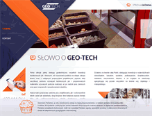 Tablet Screenshot of geo-tech.pl